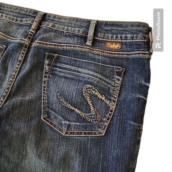 SILVER Jeans "LAEL" bootcut dark wash 36 x 33 - Picture 6 of 11